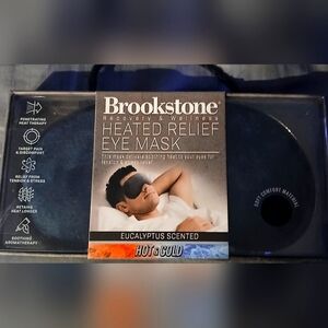 Brookstone Thera-Spa Heated Relief Eye Mask Hot & Cold Therapy Pain Relief  NWT